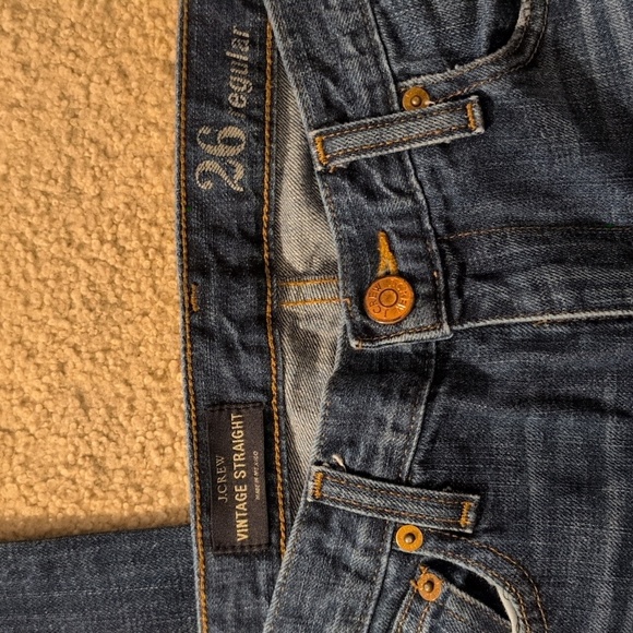 J. Crew Vintage Straight Jeans Size 26 - Picture 2 of 8